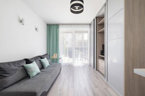 Leilighet, 1 soverom, balkong | Oppholdsrom