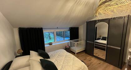 Maison en pierres dans un cadre de verdure