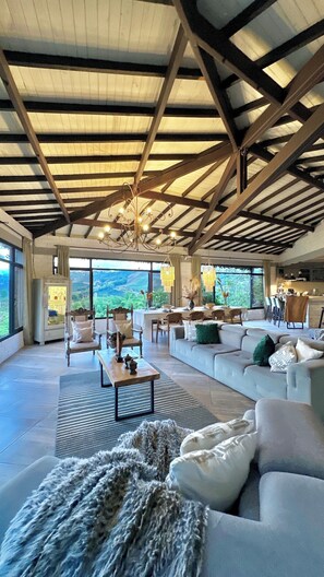 Smart TV, fireplace - Villa Espectacular en el corazón del Eje Cafetero , rodeado de montañas y cafe.. (palestina)