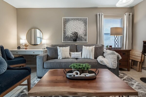 TV, fireplace, video games