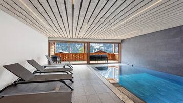 Indoor pool, a heated pool