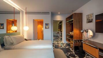 Deluxe Twin kamer | 1 slaapkamer, een minibar met enkele gratis items, een kluis op de kamer