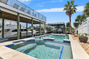 A heated pool