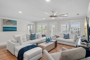 TV, DVD player - 4BR Waterfront Home with Private Pool + Lake Views | Safe Harbor (Destin)
