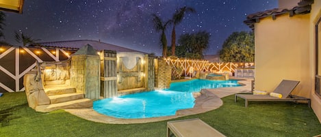 Indoor pool, outdoor pool