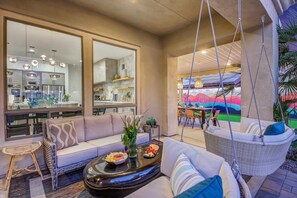 House, Multiple Beds, Pool Access, Pool View (Tulum Getaway: Pool/Spa,Games) | Living area | 42-inch flat-screen TV with digital channels - Tulum Getaway: Pool/spa,games +tesla Charger (Indio)