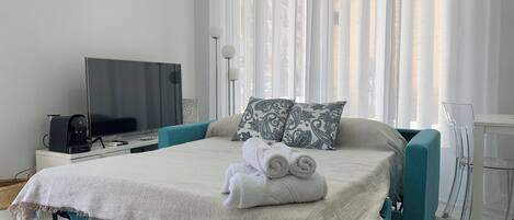 1 Schlafzimmer, Bügeleisen/Bügelbrett, WLAN, Bettwäsche