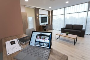 Family Studio, Balcony, City View | Minibar, soundproofing, iron/ironing board, free WiFi