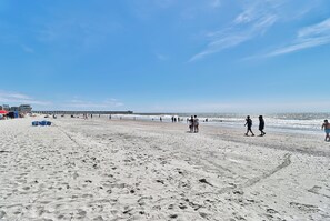 En la playa