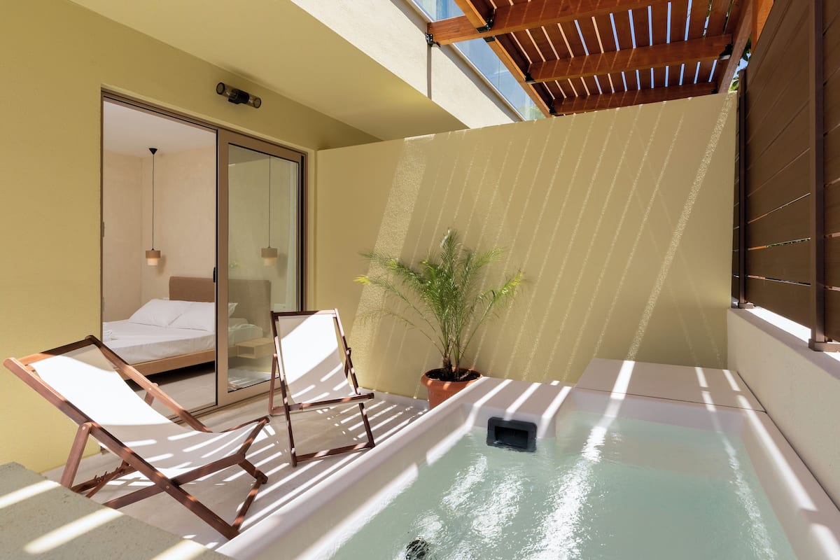 Suite de lujo, vista al jardín | 1 habitación y wifi gratis