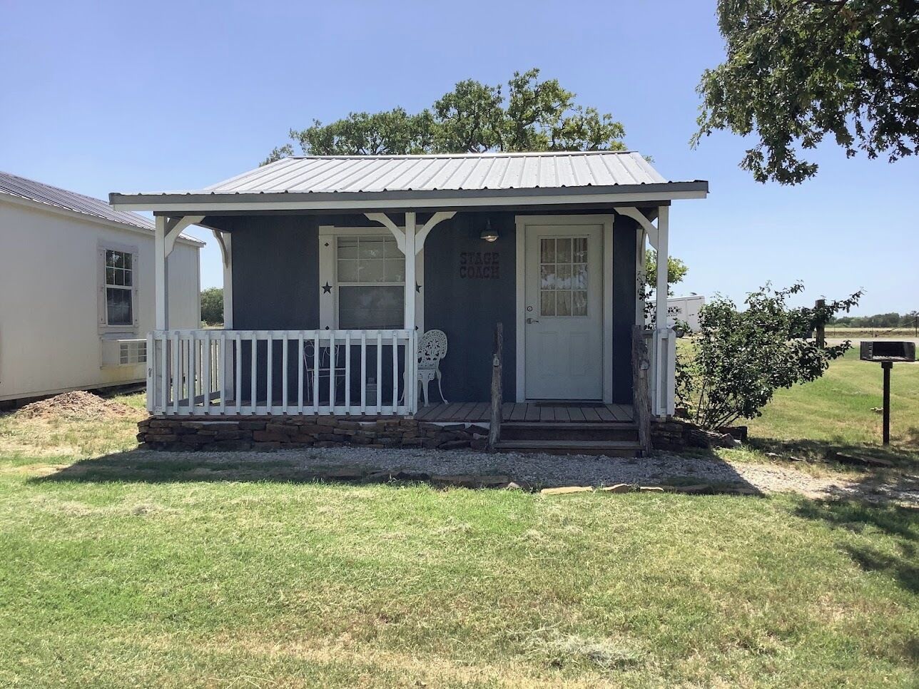 The Stage Coach Cabin is a rustic cabin that sleeps 4.