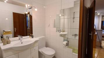 Apartment | Bathroom | Shower, towels, toilet paper