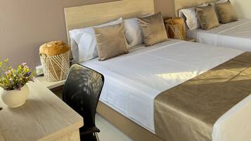 Executive Quadruple Room | Premium bedding, down comforters, desk, free WiFi