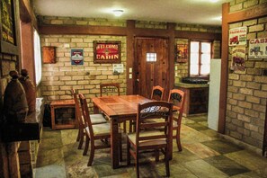 Signature Cabin, Patio, Mountain View | Dining room - Otinapa Sierra Camps  (Durango)