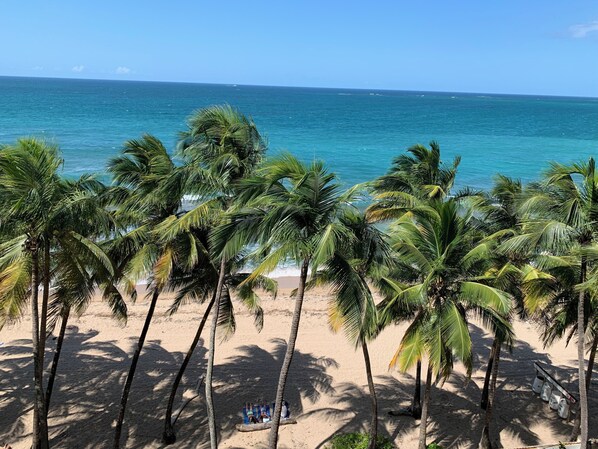 Sun loungers, beach towels