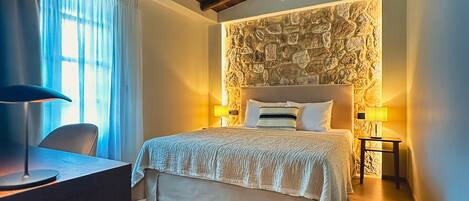 Quarto casal exclusivo, vista para a montanha | Escrivaninha, quartos à prova de som, Wi-Fi de cortesia