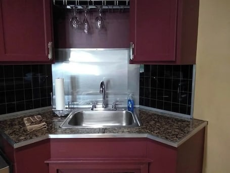 Duplex | Private kitchen | Mini-fridge, microwave