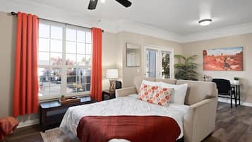 1 bedroom, desk, iron/ironing board, WiFi