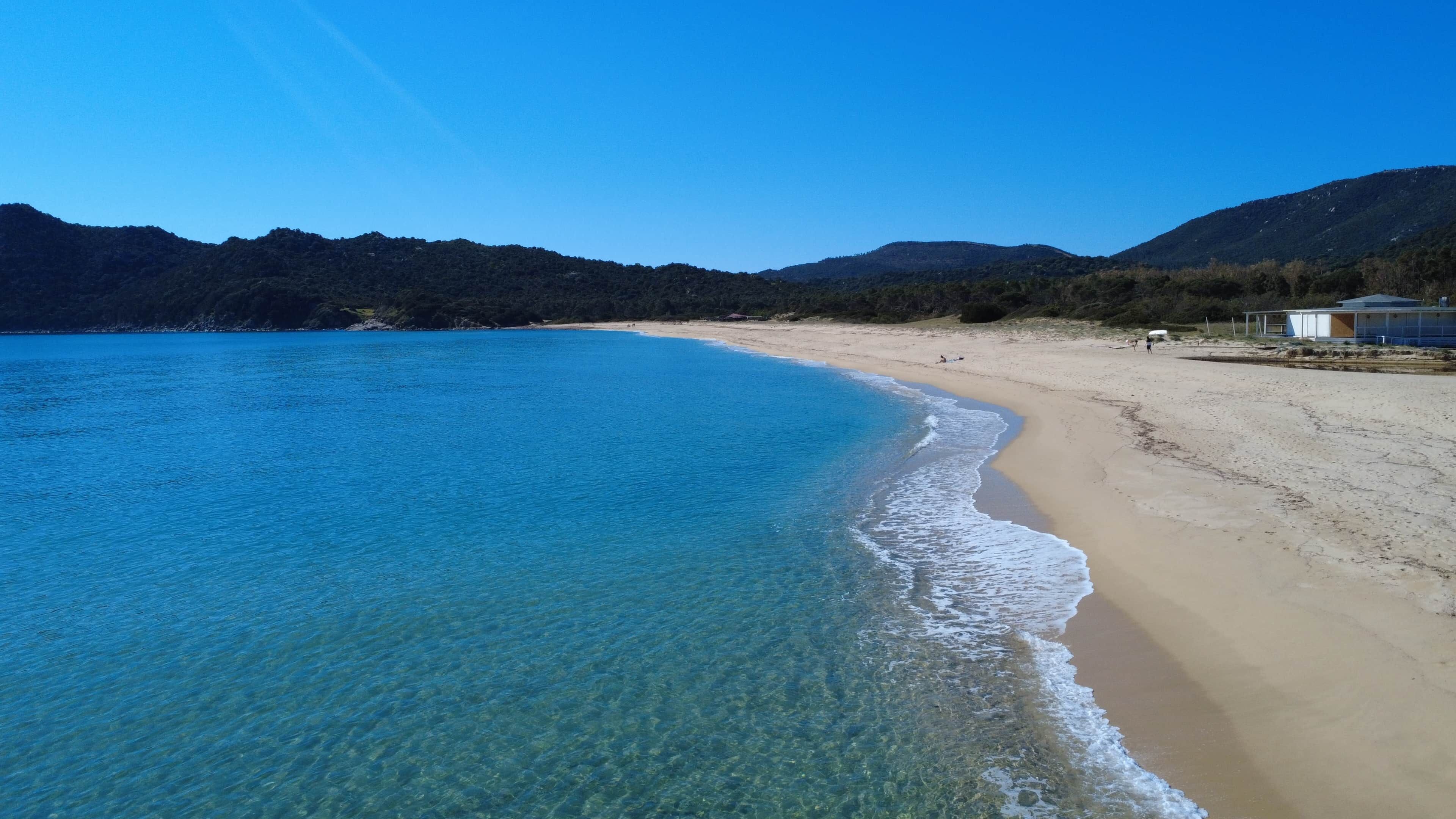 On the beach, beach towels