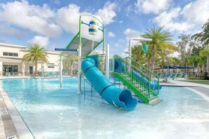 Una piscina riscaldata