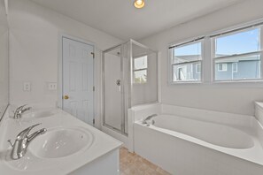 Douche, serviettes fournies
