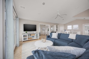 TV, table football - 1893 - Twelve is Enough - Sleeps 30 | Corolla Escape with Pool & Hot Tub (Corolla)