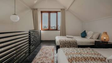 Habitación familiar, no fumadores, vistas al jardín | Zona de estar