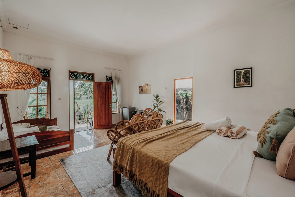 Desk, laptop workspace, cribs (surcharge), WiFi (free)