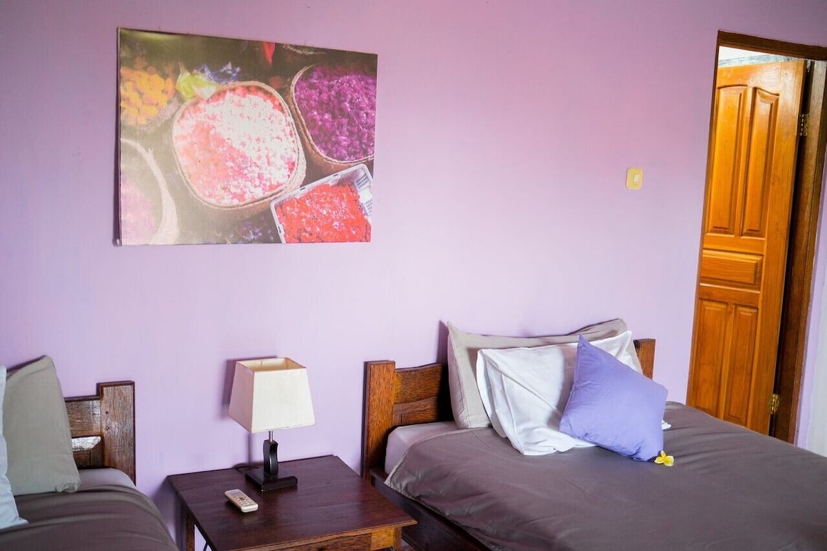 Chambre avec lits jumeaux, non-fumeur, vue jardin