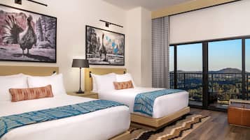 Room, 2 Queen Beds, Balcony | 1 bedroom, premium bedding, pillow-top beds, in-room safe