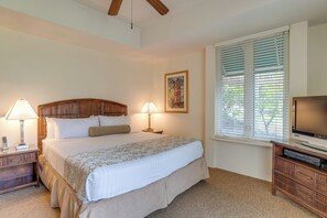 2 bedrooms, in-room safe, iron/ironing board, WiFi