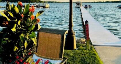 Large Waterfront Villa on Bass Lake with a Gym. Close to Culver and Notre Dame