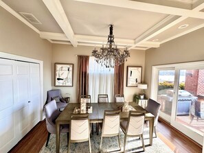 Dining - Large Waterfront Villa on Bass Lake with a Gym. Close to Culver and Notre Dame  (Knox)