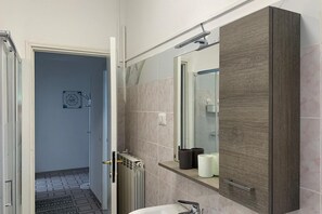 Dusche, Haartrockner, Bidet, Handtücher