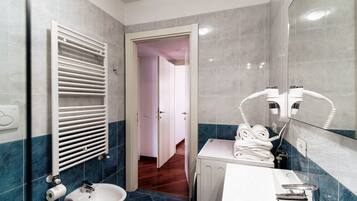 Dusche, Haartrockner, Bidet