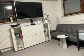 Smart TV, video library, stereo, computer monitors - Modern Urban Studio Apartment S-bahn 27qm for 6 Near Mercedes Benz Sindelfingen (Magstadt)