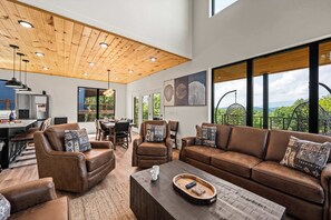 TV, fireplace, offices