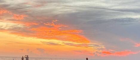 Ligstoelen, strandlakens