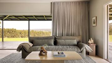 Casa de campo de lujo, 1 cama King size, no se aceptan mascotas, vista al valle | Decoración personalizada, muebles diferentes y wifi gratis