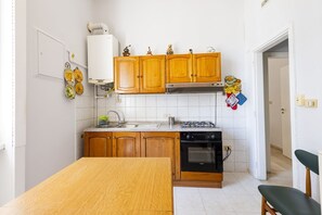 Fridge, oven, stovetop, dishwasher