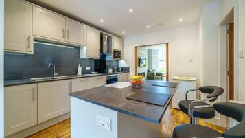 Microwave, oven, dishwasher, highchair