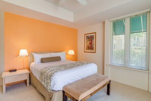 2 bedrooms, in-room safe, iron/ironing board, WiFi