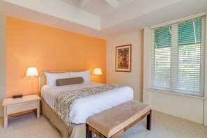 2 bedrooms, in-room safe, iron/ironing board, WiFi