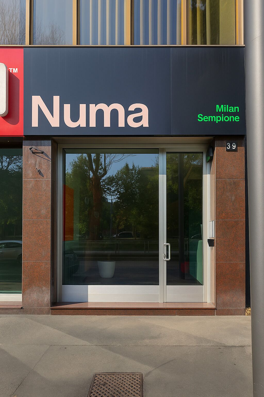 Fassade der Unterkunft