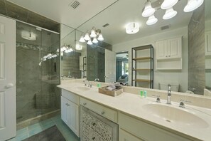 Hair dryer, towels