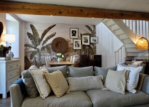 Living area - La Hunière Belle Maison Pour 6 Personnes (Barneville-Carteret)