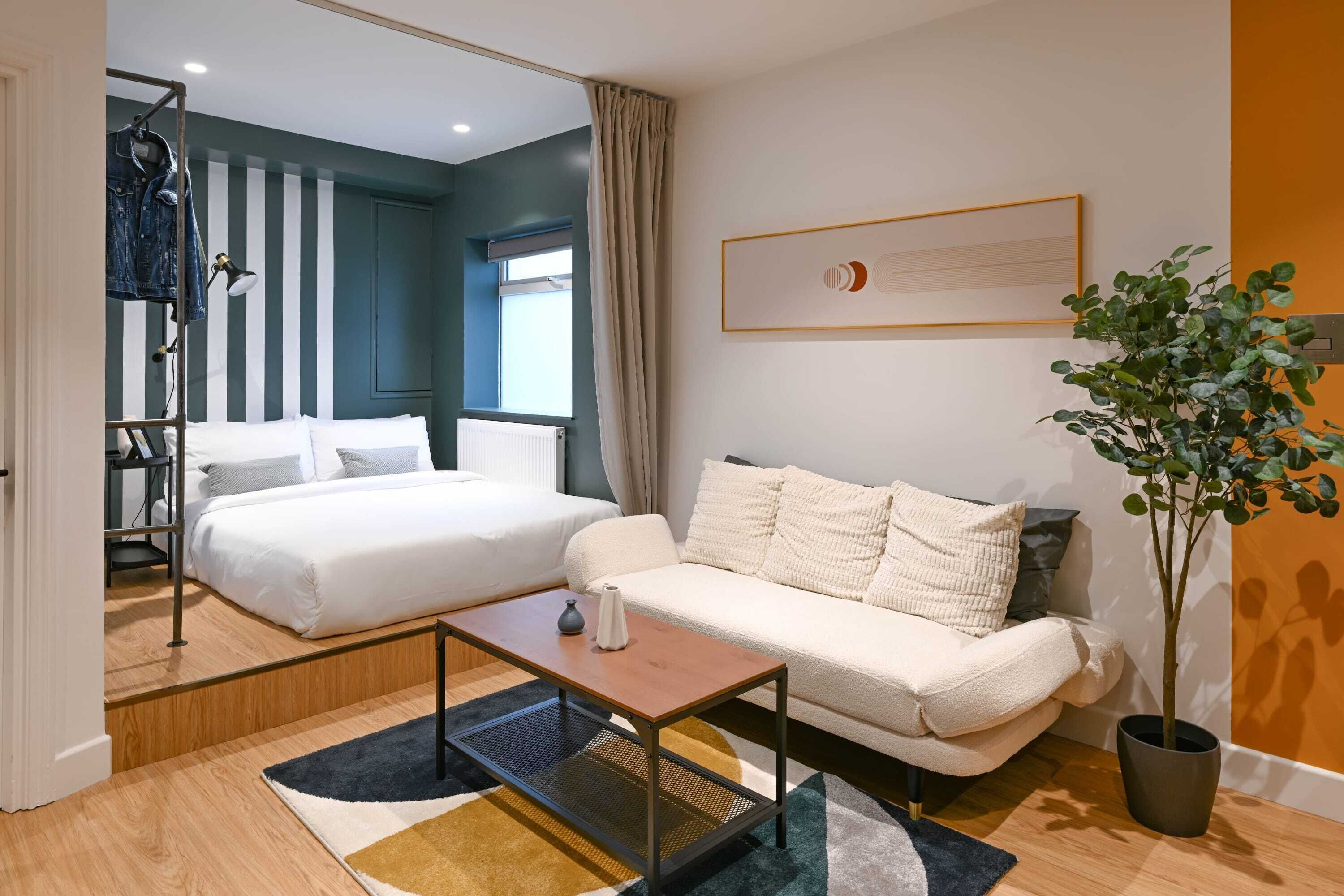 1 Schlafzimmer, Schreibtisch, Bügeleisen/Bügelbrett, WLAN