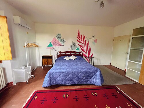 Rustic upper floor of a country villa in the heart of Italy