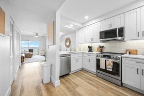 Coffee/tea maker, fridge, microwave, oven - Oceanfront condo w/ pool & beach access (Satellite Beach)