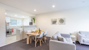 Dining - Pacific Blue 244, 255 Sandy Point Rd - pool, aircon, linen and resort features (Corlette)